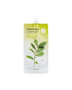 Маска для лица с зеленым чаем Missha Pure Source Pocket Pack Green Tea