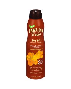 Масло-спрей для загара Hawaiian Tropic Dry Oil Clear Spray Sunscreen Broad Spectrum SPF 30