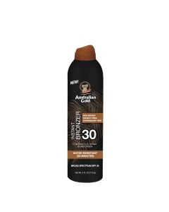 Спрей з бронзатором Australian Gold SPF 30 Continuous Spray Sunscreen with Instant Bronzer
