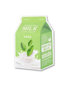 Тканевая маска A’PIEU Green Tea Milk One-Pack (Soothing)