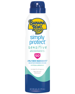 Cолнцезащитный спрей BANANA BOAT SIMPLY PROTECT SENSITIVE SUNSCREEN SPRAY SPF50+