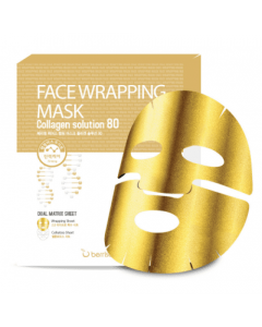 Маска-обертывание для лица с коллагеном Berrisom Face Wrapping Mask Collagen Solution 80