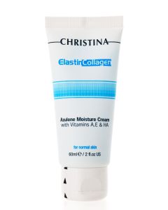 Зволожуючий азуленовий крем з колагеном і еластином для нормальної шкіри Christina Elastin Collagen Azulene Moisture Cream