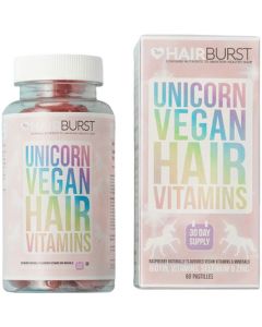 Витамины для роста и укрепления волос для веганов Hairburst Unicorn Vegan Hair Vitamins
