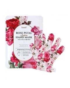 Укрепляющая маска-перчатки для рук KOELF Rose Petal Satin Hand Mask 