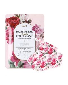 Укрепляющая маска-носки для ног  KOELF Rose Petal Satin Foot Mask