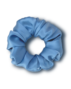 Резинка для волос из натурального шелка MON MOU (Голубой)