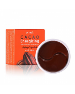 Гидрогелевые тонизирующие патчи под глаза с экстрактом какао PETITFEE Cacao Energizing Hydrogel Eye Patch 60шт