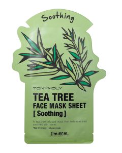 Тканевая маска для лица с экстрактом чайного дерева TONY MOLY I'm Real Tea Tree