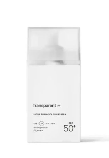 УЛЬТРА легкий сонцезахисний крем із центелою SPF50 Transpatent Lab ULTRA FLUID CICA SUNSCREEN