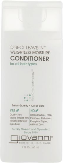 Несмываемый кондиционер Giovanni Eco Chic Hair Care Conditioner Direct Leave-In