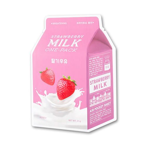 Тканинна маска A'PIEU Strawberry Milk One-Pack (Brightening)
