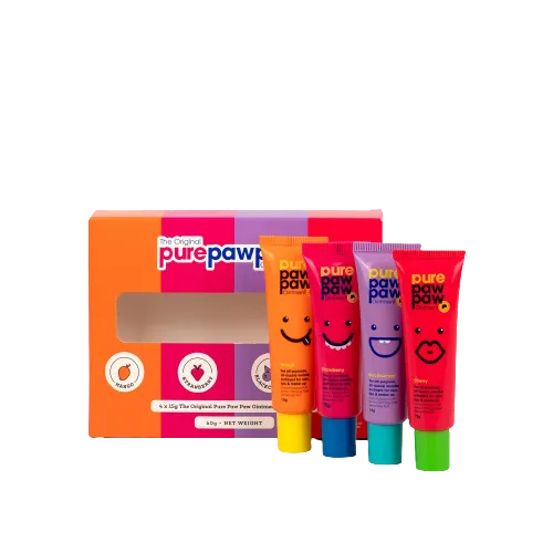 Набір відновлювальних бальзамів для губ Pure Paw Paw Four Pack