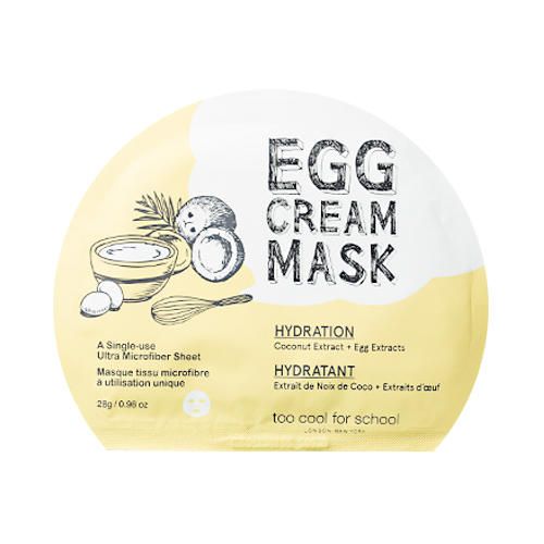 Маска с экстрактом яичного желтка и кокоса Too Cool For School Egg Cream Mask