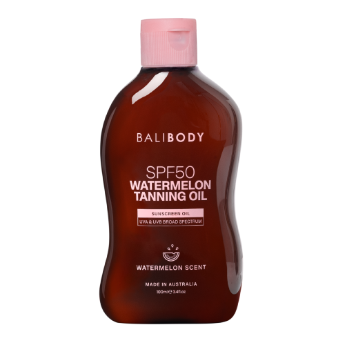 Масло для загара Арбуз BALI BODY WATERMELON TANNING OIL SPF50