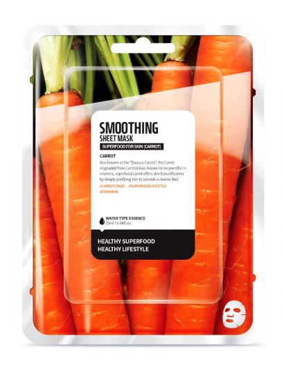 Тканевая маска "Морковь - Разглаживание" Superfood for Skin Carrot Smoothing Sheet Mask