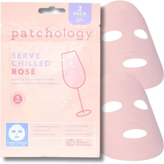 Освежающая маска с экстрактом розы Patchology Serve Chilled Rose Sheet Mask, 2 шт
