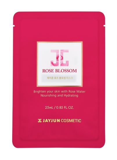 Целлюлозная тканевая маска с розовой водой Jayjun Rose Blossom Mask