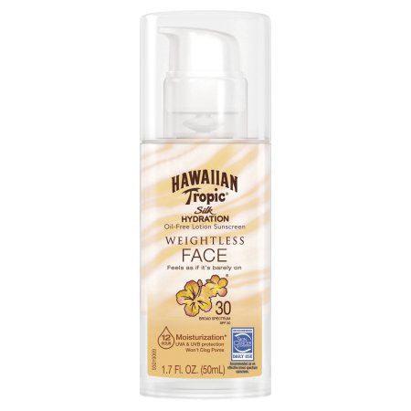 Сонцезахисний крем для обличчя SPF 30 Hawaiian Tropic Silk Hydration Face Oil Free Lotion Sunscreen