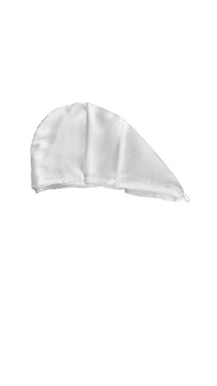 Двухстороннее полотенце-тюрбан для деликатной сушки волос MON MOU Hair Turban White