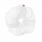 Суперобъёмная резинка из натурального шёлка Mon Mou Volume Silk Scrunchie Натуральная Белая