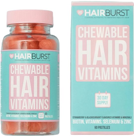 Жевательные витамины для роста и укрепления волос Hairburst Chewable Hair Vitamins