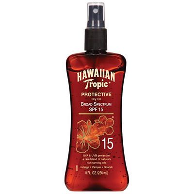 Масло-спрей для загара SPF15 Hawaiian Tropic Protective Dry Oil 