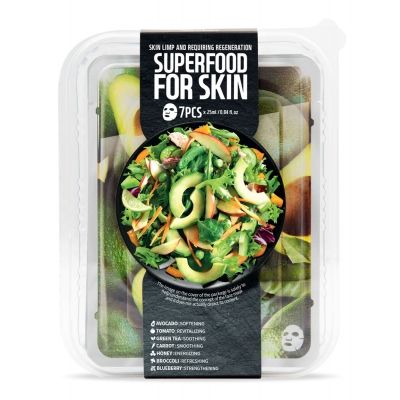 Набор масок для лица "Смягчение кожи" Superfood for Skin Sheet Mask Set for Limp and Requiring Regeneration Skin