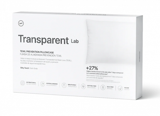 Наволочка с увлажняющими и антивозрастными свойствами Transparent Lab Pillowcase 40*80