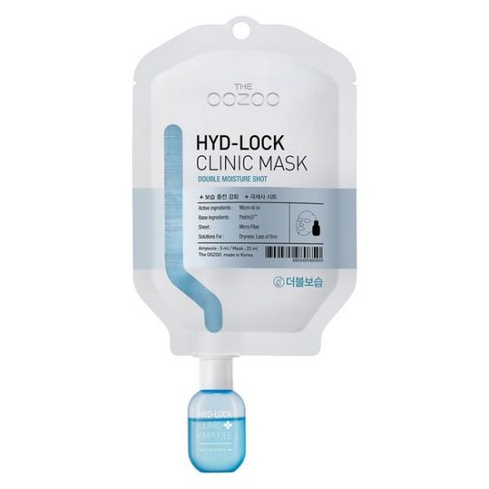 Маска для двойного увлажнения очень сухой кожи лица THE OOZOO Hyd-Lock Clinic Mask Double Moisture Shot