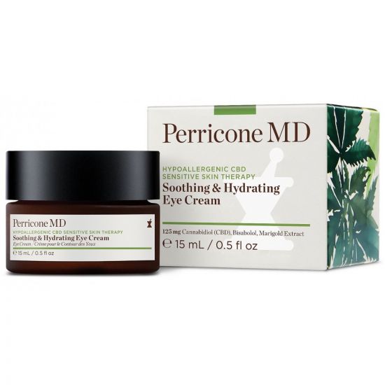 Увлажняющий крем для чувствительной кожи вокруг глаз Perricone MD Hypoallergenic CBD Sensitive Skin Therapy Soothing & Hydrating Eye Cream