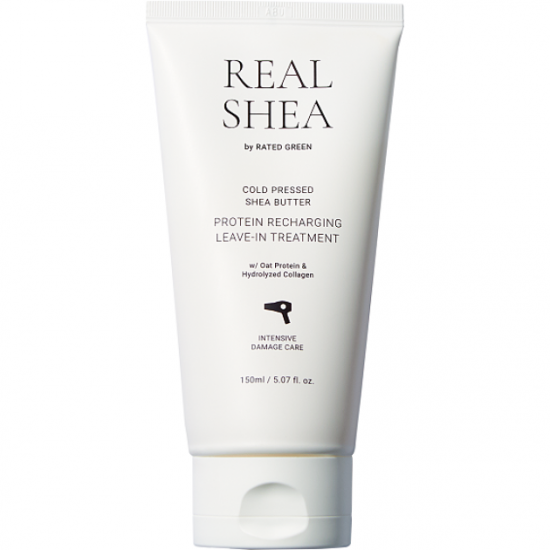 Восстанавливающий термозащитный крем для волос Rated Green Real Shea Protein Recharging Leave-in Treatment