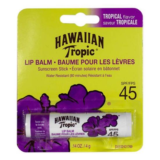 Солнцезащитный бальзам для губ Hawaiian Tropic Lip Balm SPF 45