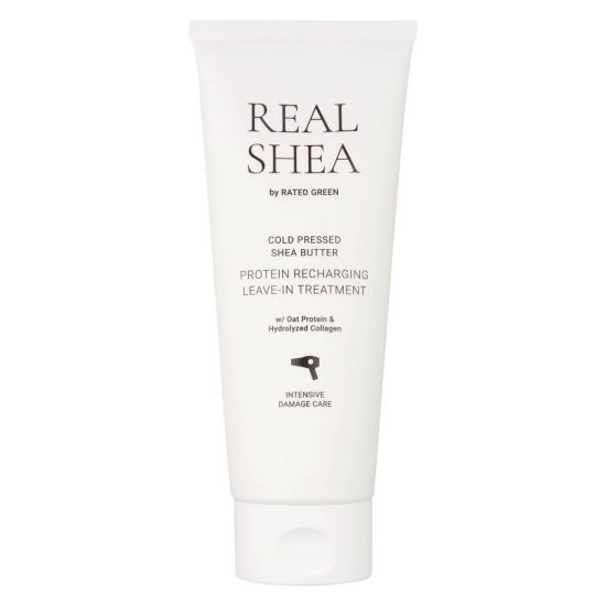 Термозащитный восстанавливающий крем для волос с маслом ши  Rated Green REAL SHEA COLD PRESSED SHEA BUTTER LEAVE-IN TREATMENT 50 ml
