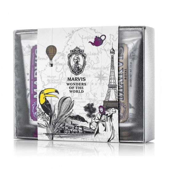 Подарочный набор зубных паст Marvis 3 Flavours Box - Royal, Karakum, Rambas