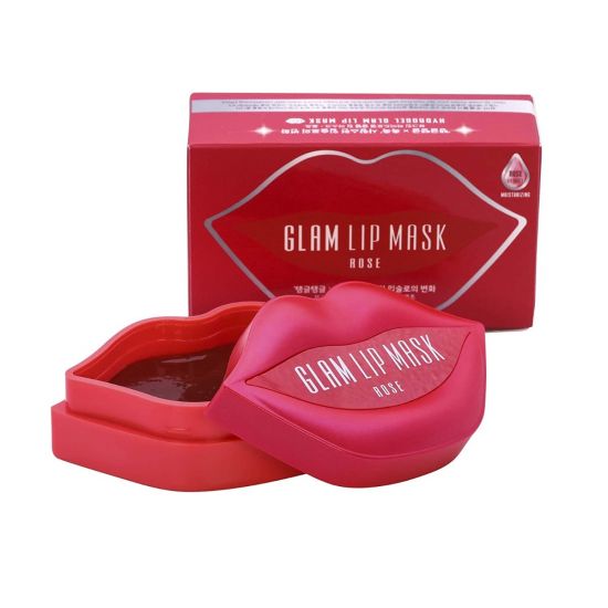 Гидрогелевые патчи для губ с розой BeauuGreen Hydrogel Glam Lip Mask Rose Container