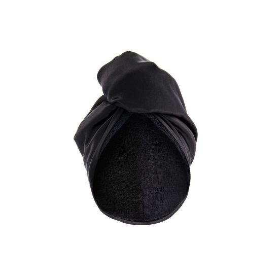 Двухстороннее полотенце-тюрбан для деликатной сушки волос MON MOU Hair Turban Black