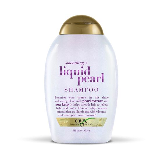 Шампунь для гладкості і блиску OGX Smoothing + Liquid Pearl Shampoo