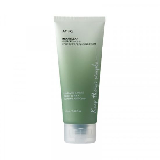 Пенка для умывания ANUA Heartleaf Quercetinol Pore Deep Cleansing Foam 150ml