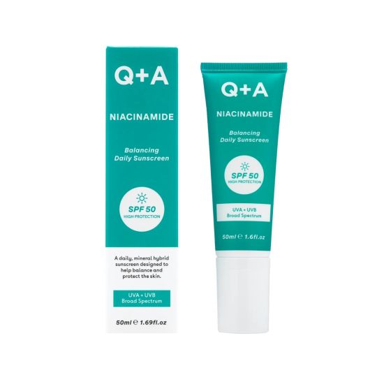 Балансуючий сонцезахисний крем для обличчя Q+A Niacinamide Balancing Daily Sunscreen
