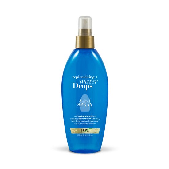 Спрей для волос с гиалуроновой кислотой OGX Replenishing + Water Drops 8 in 1 Spray