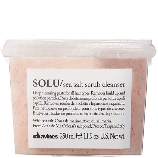 Скраб-шампунь з морською сіллю Davines SOLU Sea Salt Scrub Cleanser