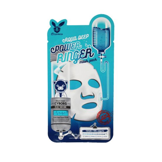 Маска зволожуюча для сухої шкіри Elizavecca Face Care Aqua Deep Power Ringer Mask