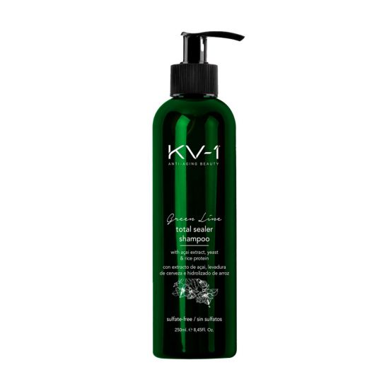 Защитный шампунь для восстановления и блеска окрашенных волос KV-1 Green Line Total Sealer Shampoo