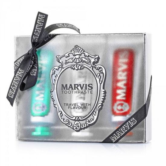 Подарочный набор с зубными пастами трёх вкусов Marvis 3 Flavours Box - Classic, Whitening, Cinnamon