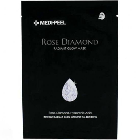 Тканевая маска с алмазной пудрой Medi-Peel Rose Diamond Radiant Glow Mask