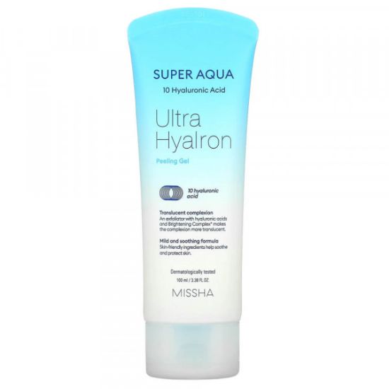 Мягкий пилинг-гель с гиалуроновой кислотой Missha Aqua Ultra Hyalron Peeling Gel 100ml