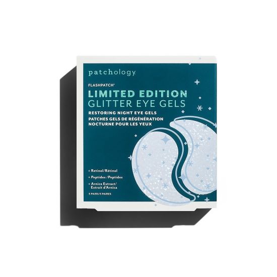 Ночные восстанавливающие патчи лимитированная коллекция Patchology Limited Edition FlashPatch Restoring Night Glitter Eye Gels