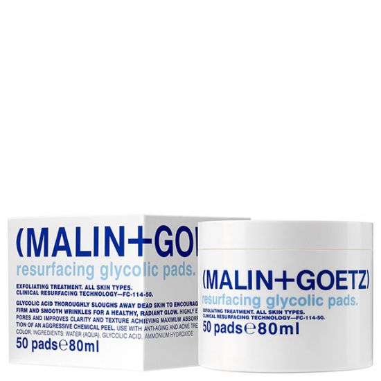 Диски - ексфоліанти для обличчя MALIN+GOETZ Resurfacing Glycolic Pads