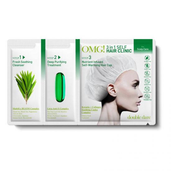 Комплекс 3 в 1 для жирной кожи головы Double Dare OMG! 3in1 Self Hair Clinic Scalp Care